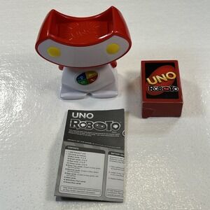 2010 UNO Roboto Interactive Card Game Mattel w/Cards + Robot Tested Working